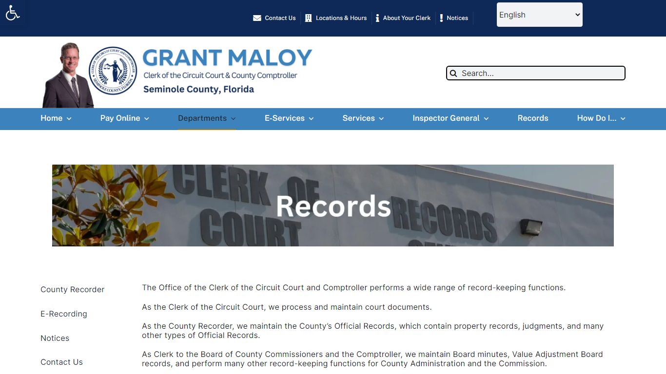 Official Records - Seminole County Clerk of the Circuit Court & Comptroller